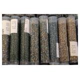 Collection of 65 Tubes of Assorted Seed Beads