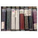 Collection of 65 Tubes of Assorted Seed Beads