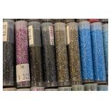 Collection of 65 Tubes of Assorted Seed Beads