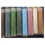 Collection of 65 Tubes of Assorted Seed Beads