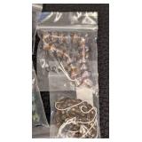 Lot of 40 Packs Faceted Glass Beads - Loose and Strung, Assorted Colors