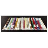 W - Collection of 30 CB Tubes of Glass Beads Assorted Colors