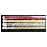 W - Collection of 30 CB Tubes of Glass Beads Assorted Colors