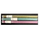 W - Collection of 30 CB Tubes of Glass Beads Assorted Colors