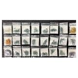 W - Collection of 61 Czech and Austrian Crystal Beads Assorted Shapes and Colors