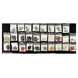 W - Collection of 61 Czech and Austrian Crystal Beads Assorted Shapes and Colors