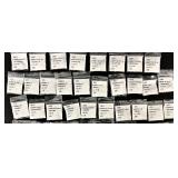 W - Collection of 61 Czech and Austrian Crystal Beads Assorted Shapes and Colors