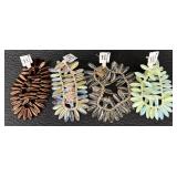 W - Large Lot of Czech Glass Beads Assorted Shapes and Colors