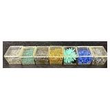 W - Collection of Assorted Glass Beads in Various Colors and Sizes