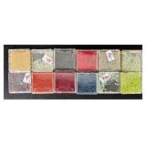 W - Collection of Assorted Glass Beads in Various Colors and Sizes