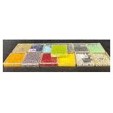 W - Collection of Assorted Glass Beads in Various Colors and Sizes