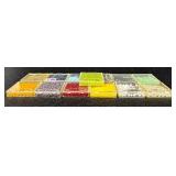W - Collection of Assorted Glass Beads in Various Colors and Sizes