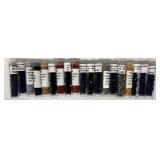 W - Collection of 52 Small Glass Bead Tubes Assorted Colors