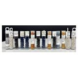W - Collection of 52 Small Glass Bead Tubes Assorted Colors