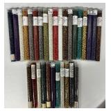 W - Lot of 30 CB Tubes with Assorted Glass Beads