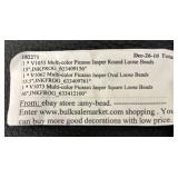 W - Set of Multi-Color Picasso Jasper Beads - Round, Oval, and Square Loose Beads