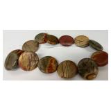 W - Set of Multi-Color Picasso Jasper Beads - Round, Oval, and Square Loose Beads