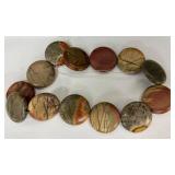 W - Set of Multi-Color Picasso Jasper Beads - Round, Oval, and Square Loose Beads