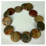 W - Set of Multi-Color Picasso Jasper Beads - Round, Oval, and Square Loose Beads
