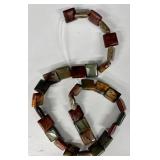 W - Set of Multi-Color Picasso Jasper Beads - Round, Oval, and Square Loose Beads