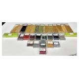 W - Collection of CB Tubes with Assorted Glass Beads