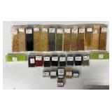 W - Collection of CB Tubes with Assorted Glass Beads