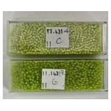 W - Collection of CB Tubes with Assorted Glass Beads