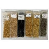 W - Collection of CB Tubes with Assorted Glass Beads