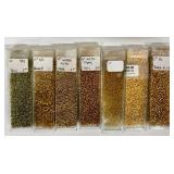 W - Collection of CB Tubes with Assorted Glass Beads