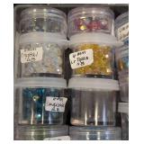 Swarovski Crystal Beads Assortment - 2.5mm to 8mm in Clear Jars & Tins