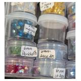 Swarovski Crystal Beads Assortment - 2.5mm to 8mm in Clear Jars & Tins
