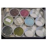 Swarovski Crystal Beads Assortment - 2.5mm to 8mm in Clear Jars & Tins