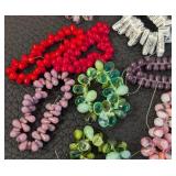 43 Czech Glass Teardrop Bead Strands