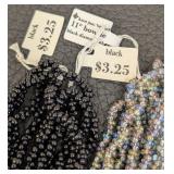 Preciosa Bow Tie Beads - 22 Packs in Assorted Colors for Jewelry Making