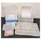 Bead Storage Organizer Boxes With Assorted Beads - Jewelry Making Supplies