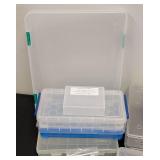 Bead Storage Organizer Boxes With Assorted Beads - Jewelry Making Supplies
