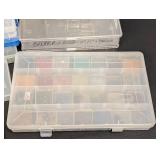 Bead Storage Organizer Boxes With Assorted Beads - Jewelry Making Supplies