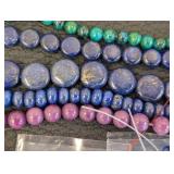 Stone Bead Strands - 22 Assorted Colors