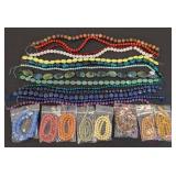 Stone Bead Strands - 22 Assorted Colors