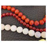 Stone Bead Strands - 22 Assorted Colors