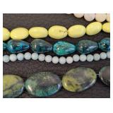 Stone Bead Strands - 22 Assorted Colors