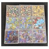 Simpson Studios Pearl & Crystal Beads - Freshwater Pearls & Crystal Mix, 9 Containers