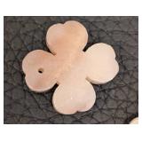 Eight Unique Stone Bead Pendants - Assorted Floral, Heart & Carved Shapes (Largest 2x2)