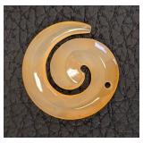 Eight Unique Stone Bead Pendants - Assorted Floral, Heart & Carved Shapes (Largest 2x2)