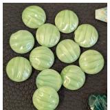 Vintage Glass Jewels Assorted Cabochons & Rhinestones - Mixed Shapes, Largest 0.5 x 1.25 inches