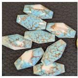 Vintage Glass Jewels Assorted Cabochons & Rhinestones - Mixed Shapes, Largest 0.5 x 1.25 inches