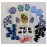Crystal Cabochons & Beads - Drilled Crystals Assortment (Largest 25mm)