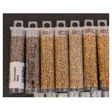 Seed Beads - 50+ Tubes Assorted Metallic Colors Gold AB Bronze