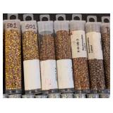 Seed Beads - 50+ Tubes Assorted Metallic Colors Gold AB Bronze