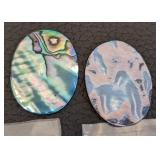 Paua Shell Beads & Pendants - Abalone Jewelry Components, 1.5-inch Round Pendant